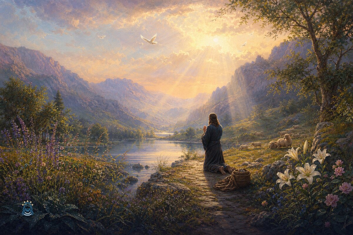 Ilustración del devocional: Ora y Descansa en Su Paz
