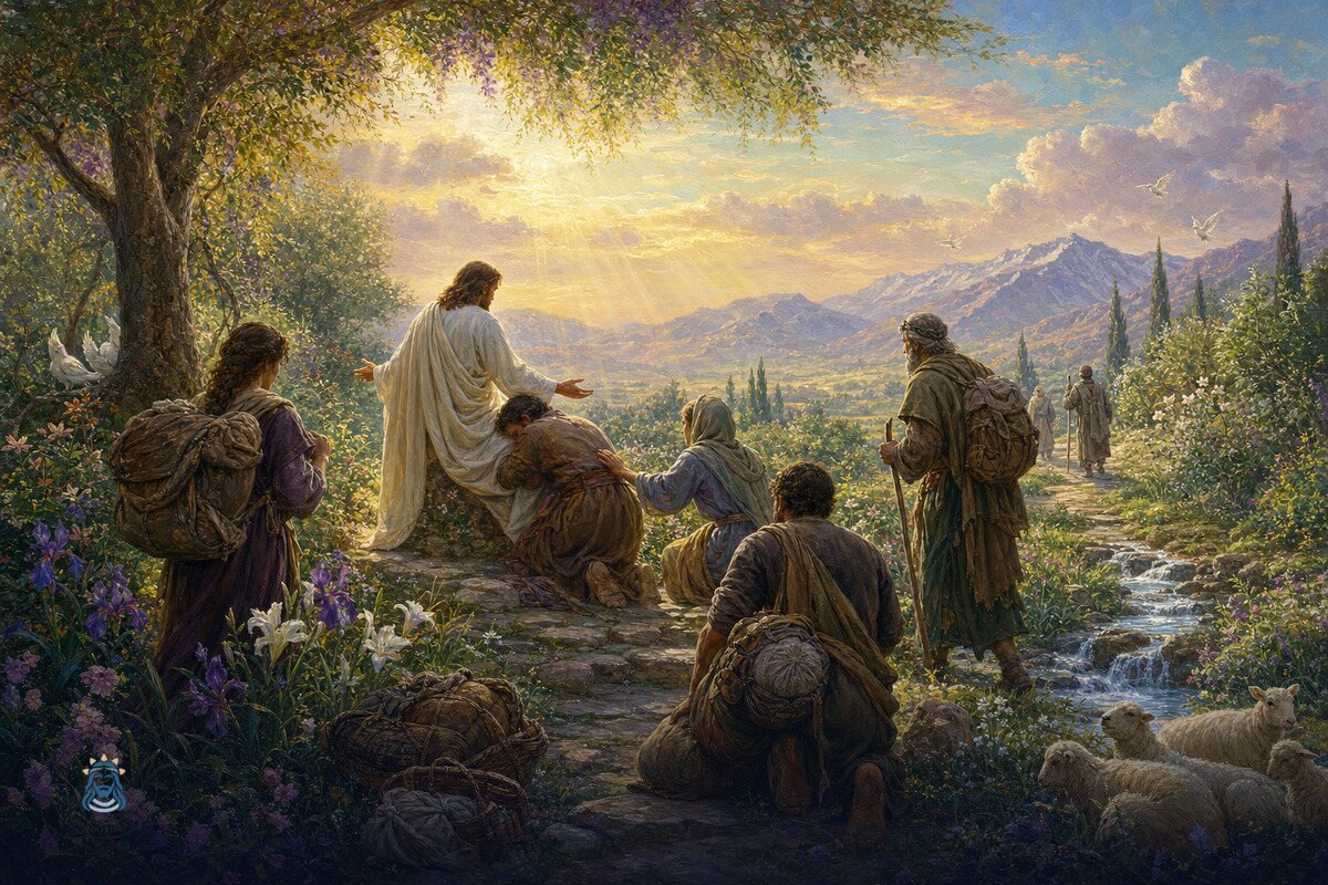 Ilustración del devocional: Descanso en los brazos de Cristo