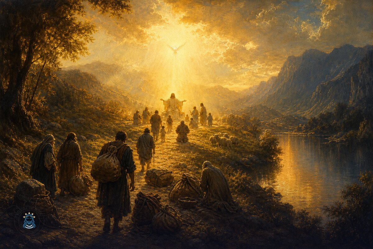 Ilustración del devocional: Descansa en los brazos de Cristo