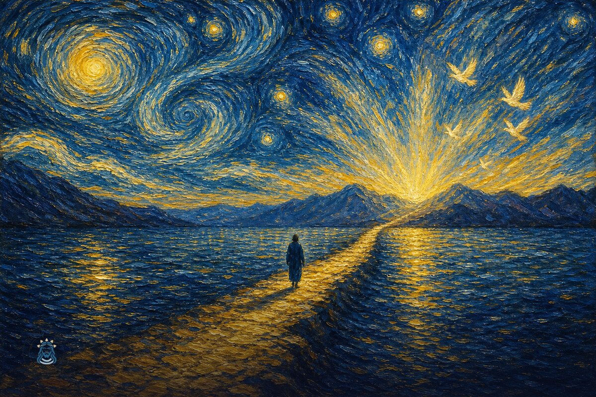 Ilustración del devocional: Fe que Camina con Dios